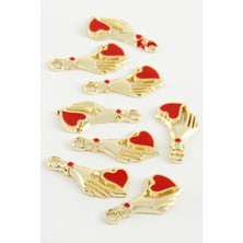 Starseven Kalp Tek Kulplu Mineli Bileklik ve Kolye Ucu Aparatı 1 Adet