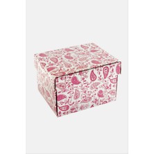 Zero Land Storozde Çini Desenli Kapaklı Saat Kutusu - Kırmızı