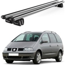 Today Auto Pençe Seat Alhambra Ara Atkı (2001-2010) Uyumlu Gri Ara Atkı Port Bagaj Tavan Barı