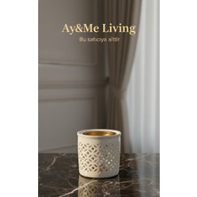 Gold Iç Hazneli Seramik Buhurdanlık – Dekoratif Modern Tütsülük Lüks Masa Üstü Ev Dekoru