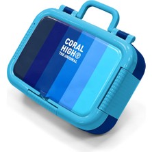 Coral High Kids Renkli Çizgi Desenli Paslanmaz Çelik Beslenme Kabı 39202