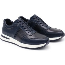 Erkek Hakiki Bufalo Baskı Deri Konforlu Eva Taban Günlük Ayakkabı