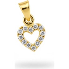 Altıncık 14 Ayar Altın Kalp Kolye Ucu