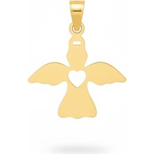 Altıncık 14 Ayar Altın Melek Kolye Ucu