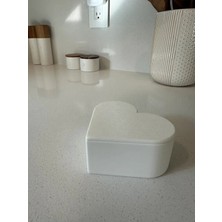 Kalp Kapaklı Organizer Kutu – 3D Baskı Çok Amaçlı Mutfak & Banyo Düzenleyici