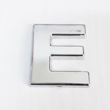 Subutu E Harfi 3,75 cm Krom Yapışkanlı