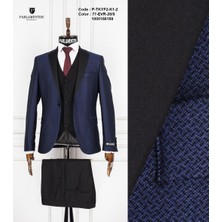 Fabio Cassel Erkek Yelekli Damatlık Slim Fit Takım Elbise