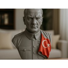 Atatürk Büstü Türk Bayraklı – Dekoratif Biblo