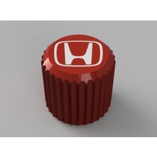 Araç Logolu Tasarım Sibop Kapağı Kırmızı – Universal Valf Uyumlu