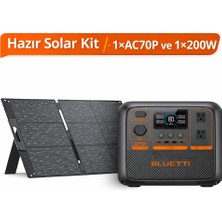 Bluetti AC70P Hazır Solar Kit (864WH – 1000W – 1X200W Panel)