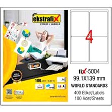 Tanex Ekstrafix A4 Lazer Etiket 9,91CMX13,9CM - 15 Adet
