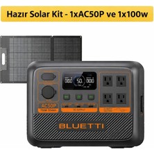 Bluetti AC50P Güneş Enerjili Güç Istasyonu (504WH – 700W – 100W Panel Dahil)