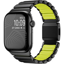 Voyo Apple Watch 49/46/45/44MM Kordon Metal Içi Silikon Kayış