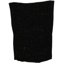 Subutu Doğal Keçi Kılı El Geçmeli Sırt ve Vücut Kesesi Siyah 26X18