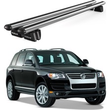 Today Auto Pençe Volkswagen Touareg Ara Atkı (2002-2010) Uyumlu Gri Ara Atkı Port Bagaj Tavan Barı