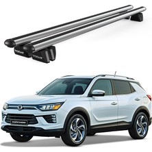 Today Auto Pençe Ssangyong Korando Ara Atkı (2019 ve Sonrası) Uyumlu Gri Ara Atkı Port Bagaj Tavan Barı