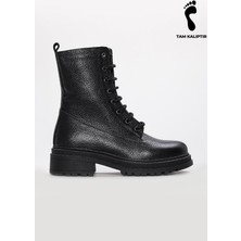 Fast Step Hakiki Deri  Kadın Kalın Taban Bot 257SZA621