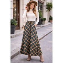 Öztaşgın Asil Ekoseli Çan Etek