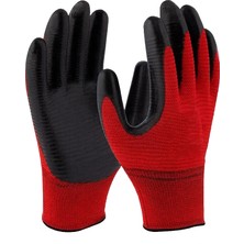 Bestguard Inşaat Tarım Montaj Kırmızı Iş Eldiveni 12 Çift-No:10
