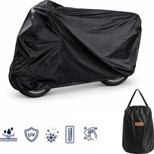 Microcase Universal Su Geçirmez Motosiklet Scooter Brandası Örtüsü Lastikli Taşıma Çantalı 200X75X115 cm AL5494