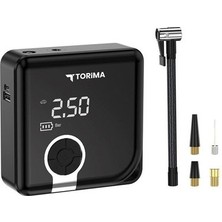 Lebron Torima ZC-001 Dijital Ekranlı Şarjlı Taşınabilir Araç Hava Kompresörü ve Powerbank