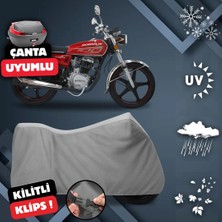 ULTRASHOP Mondial 100 Uag Su Geçirmez Motosiklet Brandası Arka Çanta Top Case Uyumlu  Motosiklet Branda