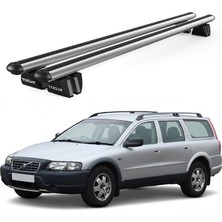 Today Auto Pençe Volvo XC70 Ara Atkı (1998-2007) Uyumlu Gri Ara Atkı Port Bagaj Tavan Barı