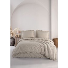 Macas Home Hemera %100 Pamuklu Fırfırlı Vintage Çift Kişilik Nevresim Takımı 200*220