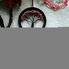 Najmaddin Siyah Kırmızı Hayat Ağacı Dream Catcher