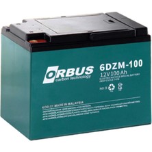 Orbus 12V 100AH Jel Akü ( Elektrikli Bisiklet Aküsü )