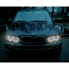 Nos Uygunmarketcom, Bmw X5 Angel Seti, Beyaz 4 Adet, E53 Beyaz Far Içi Halka, Bmw Angel, E53 Angel Far