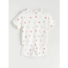 Lc Waikiki Yeni Sezon Bisiklet Yaka Kız Çocuk Şortlu Pijama Takımı