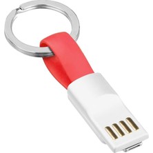 Najmaddin Powermaster 2in1 Anahtarlık Type C / Lightning Mini Anahtarlık USB Şarj Kablosu PM-26061