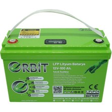 Orbit 12V 100AH Marin Lityum Lifepo4 Akü