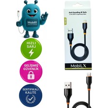 Renklime Mu-08 2.4A Silikon USB To Lightning Hızlı Şarj ve Data Kablosu (1m)