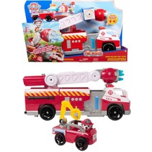 Paw Patrol Sesli ve Işıklı Fire Rescue Marshall Figürü ve Itfaiye Aracı Oyun Seti
