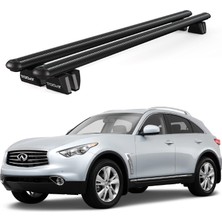 Today Auto Pençe Infiniti FX35 Ara Atkı (2004-2008) Uyumlu Siyah Ara Atkı Port Bagaj Tavan Barı