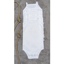 Vieso 5'li %100 Pamuk Ip Askılı Bebek Çıtçıtlı Body Atlet Zıbın