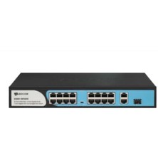 Bdcom S1200-16P2G1S 180W 16PORT 10/100M Poe+2 Portgigabit +1 Port Sfp Rackmounted