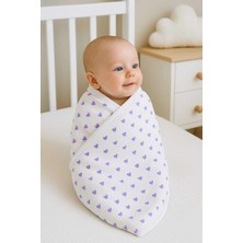 Vieso Unisex Bebek Battaniyesi – Kalpli Çift Katlı Raporlu %100 Pamuk, 80×90 cm