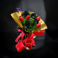 Sedosh Home Vision Kadınlar Günü Hediye Seti Kırmızı Lale Buketli