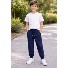 Vieso Kız Erkek Çocuk Eşofman Altı Likralı Birinci Kaliteli 2 Iplik Diz Yapmaz Mevsimlik