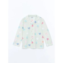 Lc Waikiki Yeni Sezon Resort Yaka Baskılı Kız Çocuk Pijama Üst