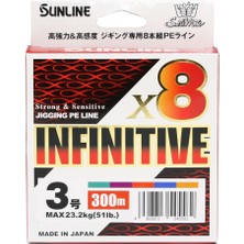 Sunline İnfinitive İp Misina MULTI COLOR 0.14 - 300MT - 5.9KG