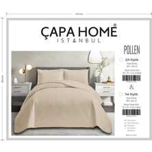 Yünteks Çapa Home Yeni Nesil  Nubuk Yaz - Kış Modern Lüks Yatak Örtüsü, Pollen