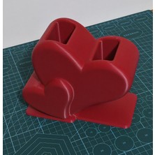 İmalat Kalp Desenli 3D Pla Baskı Modern Tasarımlı Makyaj Organizeri