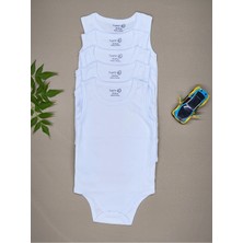 Vieso % 100 Pamuk 5'li Bebek Atlet Cıtcıtlı Zıbın Body