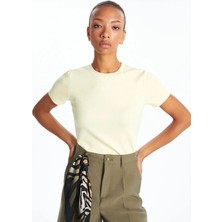 Lc Waikiki Yeni Sezon Bisiklet Yaka Kadın Tişört