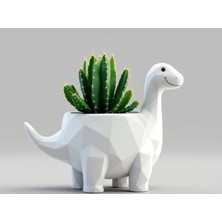 Razmo Dinozor Figürlü Dekoratif Saksı - Estetik Sukulent ve Kaktüs Çiçekliği, Minimalist Dino Planter, Çocuk Odası Modern Dino Planter – Perfect For Flowers