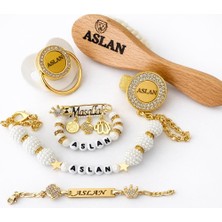 Shopfocus Kişiye Özel Tasarımlı-Emzik Isimli-Emzik Askısı Isimli-Fırça Isimli-Maşallah Iğnesi Isimli-Künye Isimli